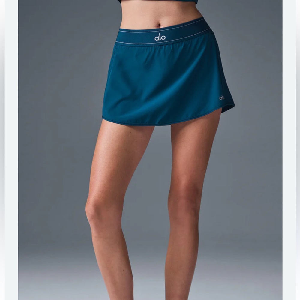 Alo Yoga Match Point Tennis Skirt Eclipse Blue